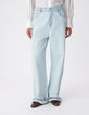 Blaue Jeans mit weitem Bein von Chisa f&uuml;r Frauen-9
