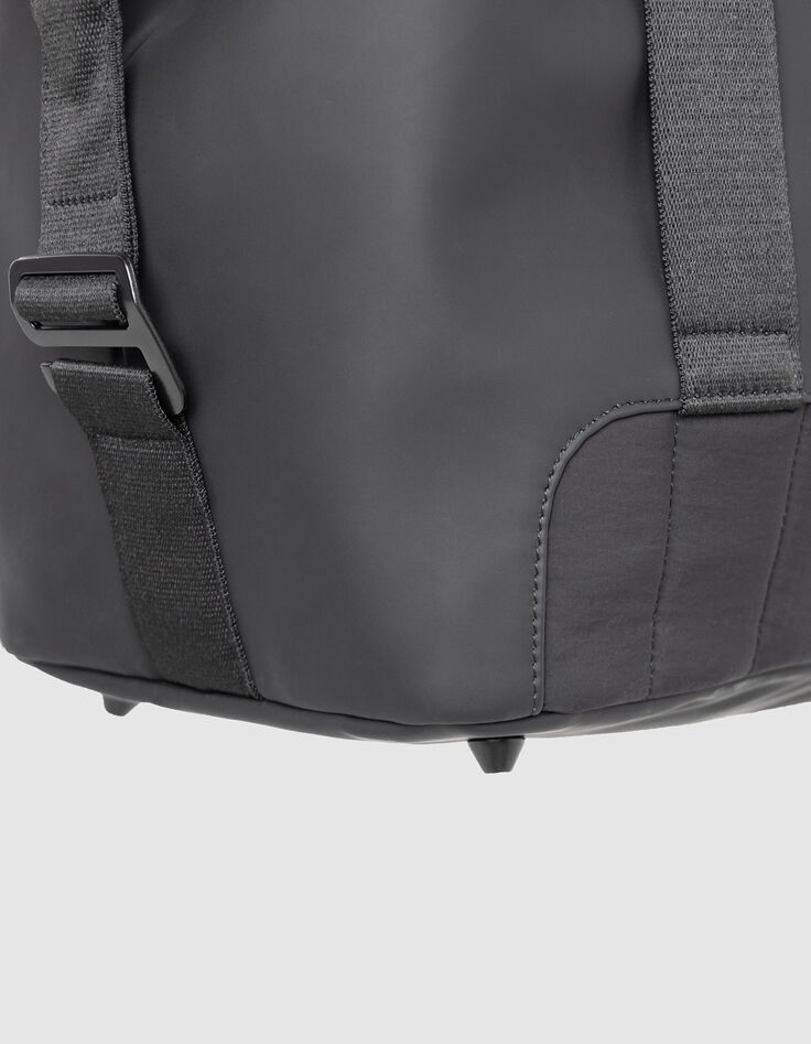 Wochenendtasche schwarz nylon wax effect Herren-6