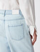 Blaue Jeans mit weitem Bein von Chisa f&uuml;r Frauen-5
