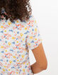Vestido azul cielo estampado margaritas I.Code-5