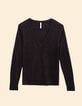 I.Code black lurex knit sweater with ribbing-7 I.Code black lurex knit sweater with ribbing-7
