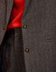 Veste de tailleur grise motif chevrons I.Code-5
