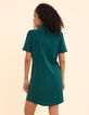 Robe chemise verte jacquard fantaisie I.Code-5