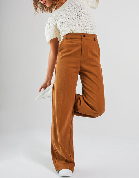 Pantalon large fauve I.Code
