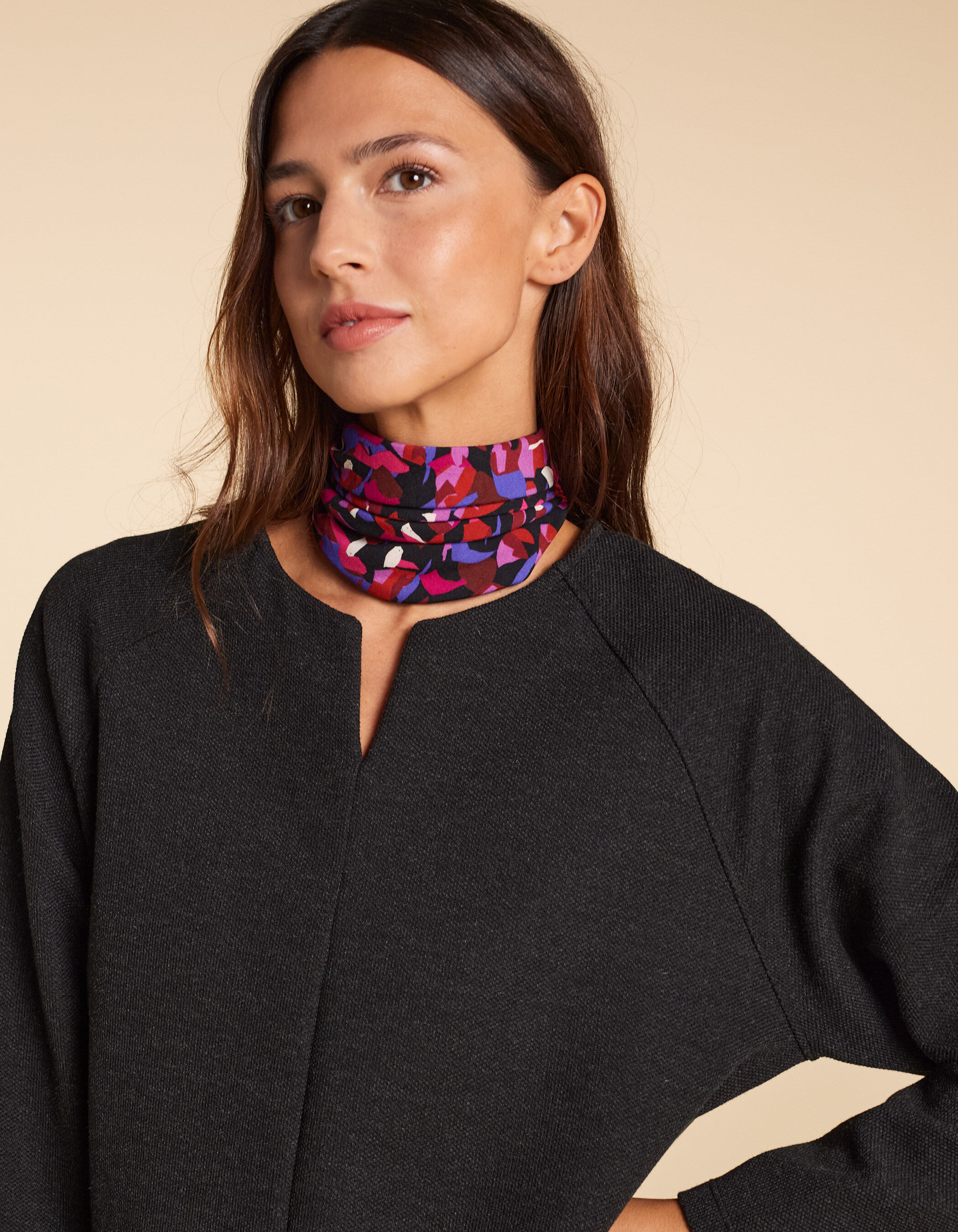 Robe droite gris anthracite I.Code