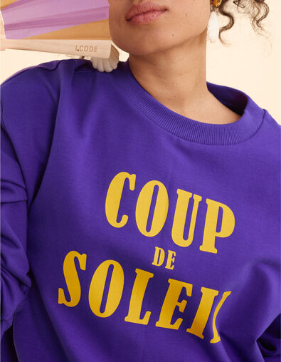 Sweat violet &agrave; message I.Code