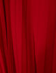 Robe rouge plissée drapée à la taille I.Code-7