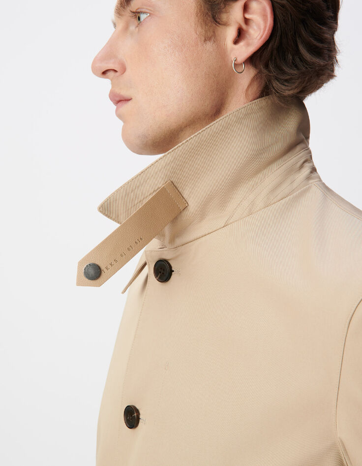 Trenchcoat beige bi-material f&uuml;r Herren-4