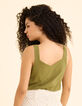 I.Code khaki vest top with chest pockets-3