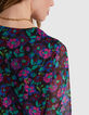 Vestido frambuesa estampado floral color I.Code-4