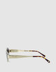 Dean ovale gelbe Metall-Sonnenbrille f&uuml;r Frauen-6
