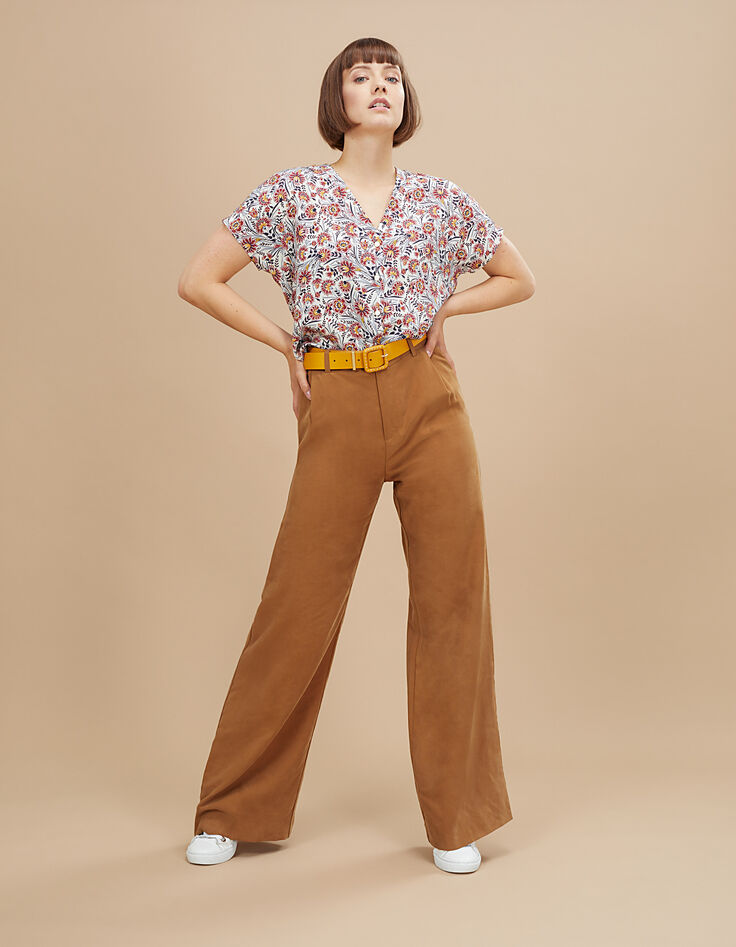 Pantalon large camel I.Code-1