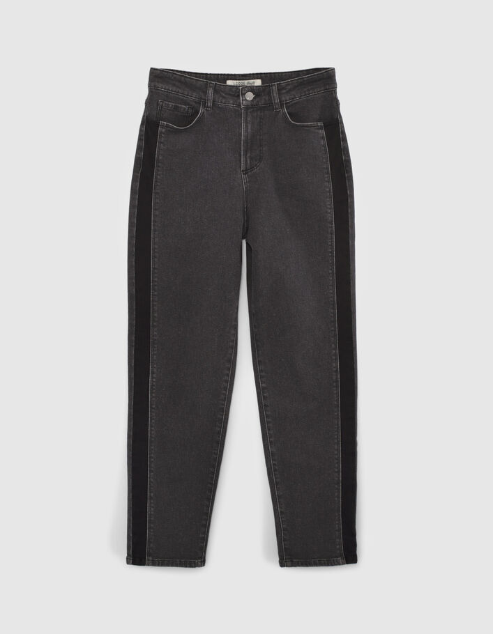 Schwarze Boyfit-Jeans mit Washed-Optik I.Code - I.CODE