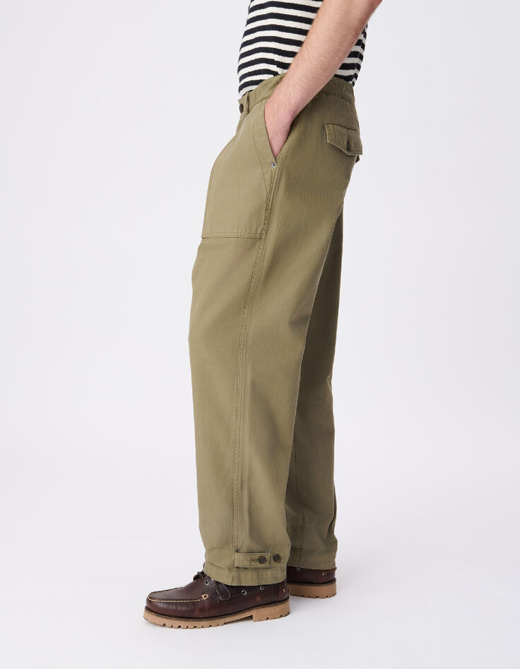 Zimmermannshose khaki Bio-Baumwolle Herren-6