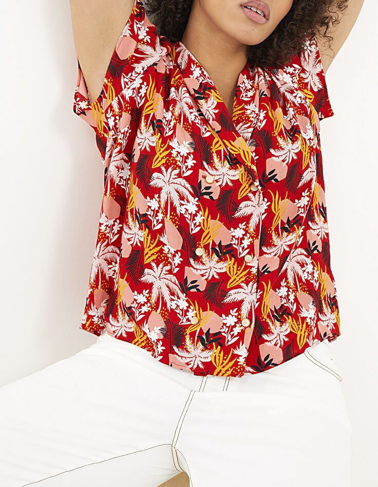 Top flamme Ecovero® imprimé exotique I.Code-1
