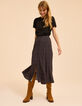 Falda midi negra flores de invierno Margaux I.Code-1