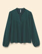 Grüne Bluse mit Jacquard-Muster I.Code-7