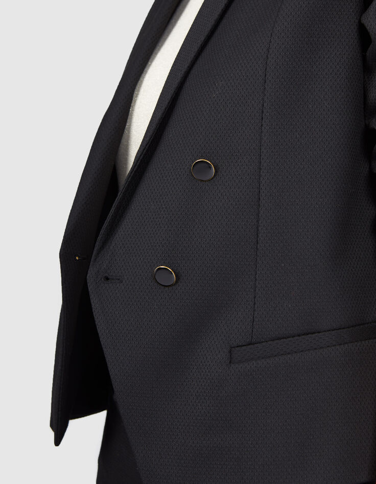 Veste de costume noir jacquard I.Code-3