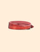 Omkeerbare bubble gum en metallic rode riem I.Code-5 Omkeerbare bubble gum en metallic rode riem I.Code-5
