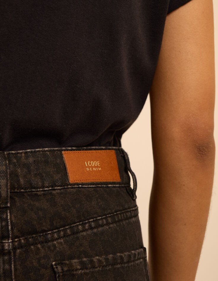 Bruine recht jeans luipaardprint Héléna I.Code-6 Bruine recht jeans luipaardprint Héléna I.Code-6