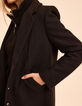 I.Code black coat with detachable facing-3