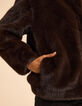 I.Code brown cocooning coat-6