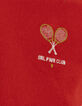 Tee-shirt abricot en éponge broderie poitrine I.Code-5