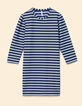 Robe marine rayures grises lurex I.Code-5