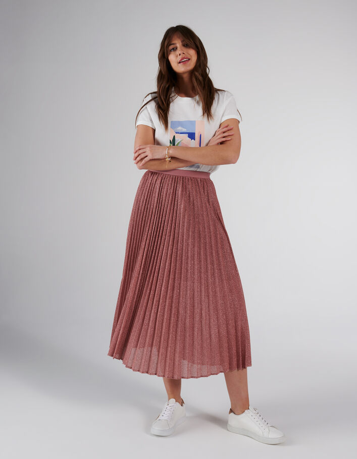 Rose Poudr Jupe Plisse Asos Robe Demoiselle D'honneur Jupe Plissée