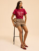 Roze T-shirt koper monogram I.Code-1