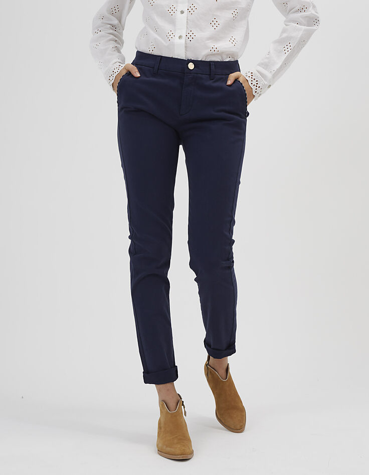 Marineblaue Chinohose I.Code-3 Marineblaue Chinohose I.Code-3