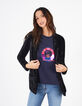 Tee-shirt night blue bio visuel disco I.Code -1