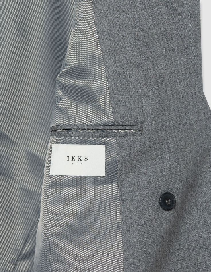 Graue Zweireiher-Anzugjacke f&uuml;r Herren-8