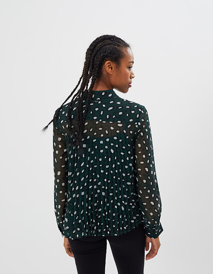 Chemise vert pinegreen imprimé léopard I.Code-3