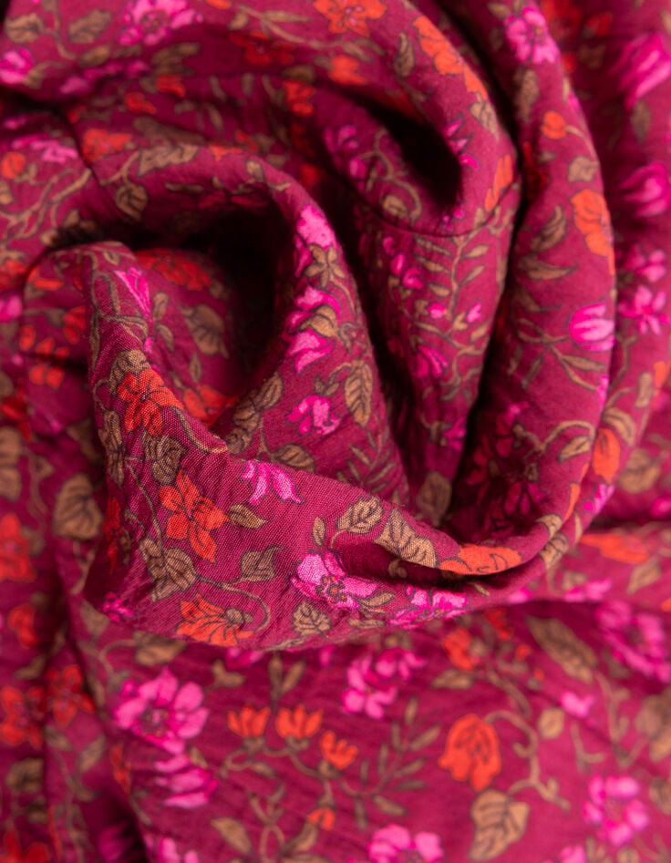 Roze jurk bloemenprint I.Code-9 Roze jurk bloemenprint I.Code-9