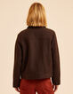 I.Code brown fur-lined woolcloth short coat-4