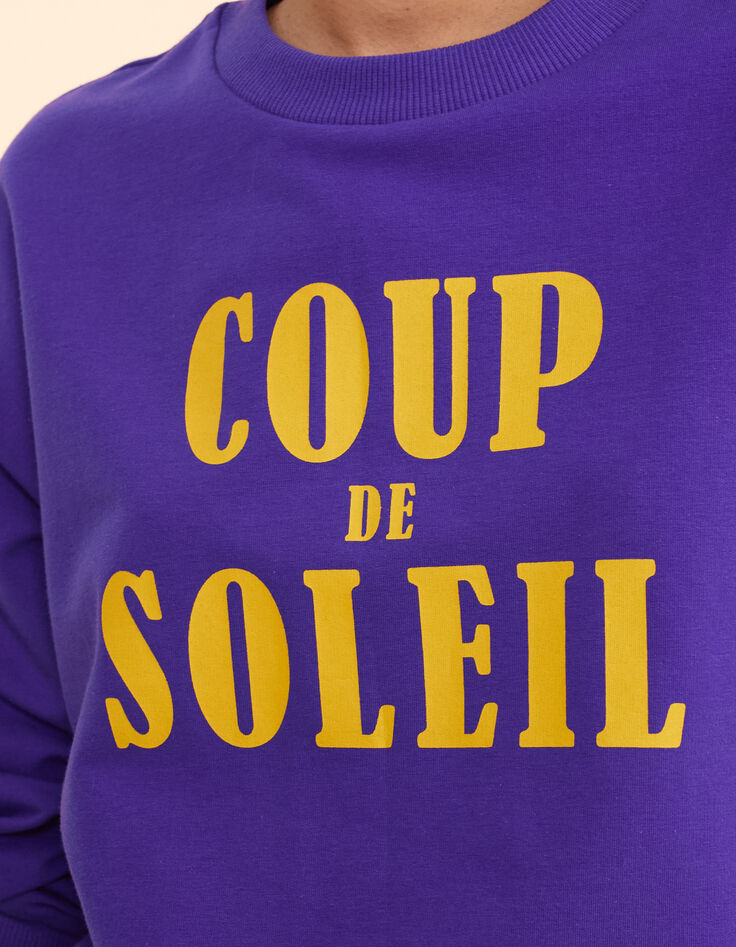 Purple sweatshirt with I.Code message-6