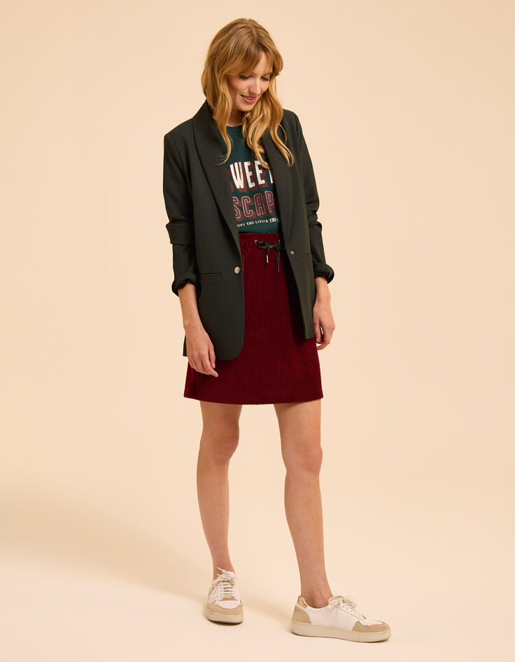 Groen T-shirt metallic tekst I.Code-6 Groen T-shirt metallic tekst I.Code-6