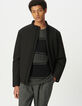Schwarze Herren-Speppjacke Stehkragen-5