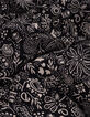 Robe noire imprimé cachemire plissé dos I.Code-9