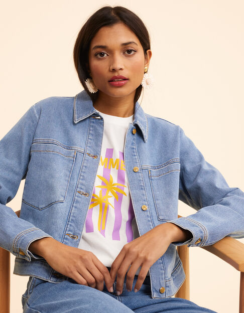 Veste en jean bleu I.Code