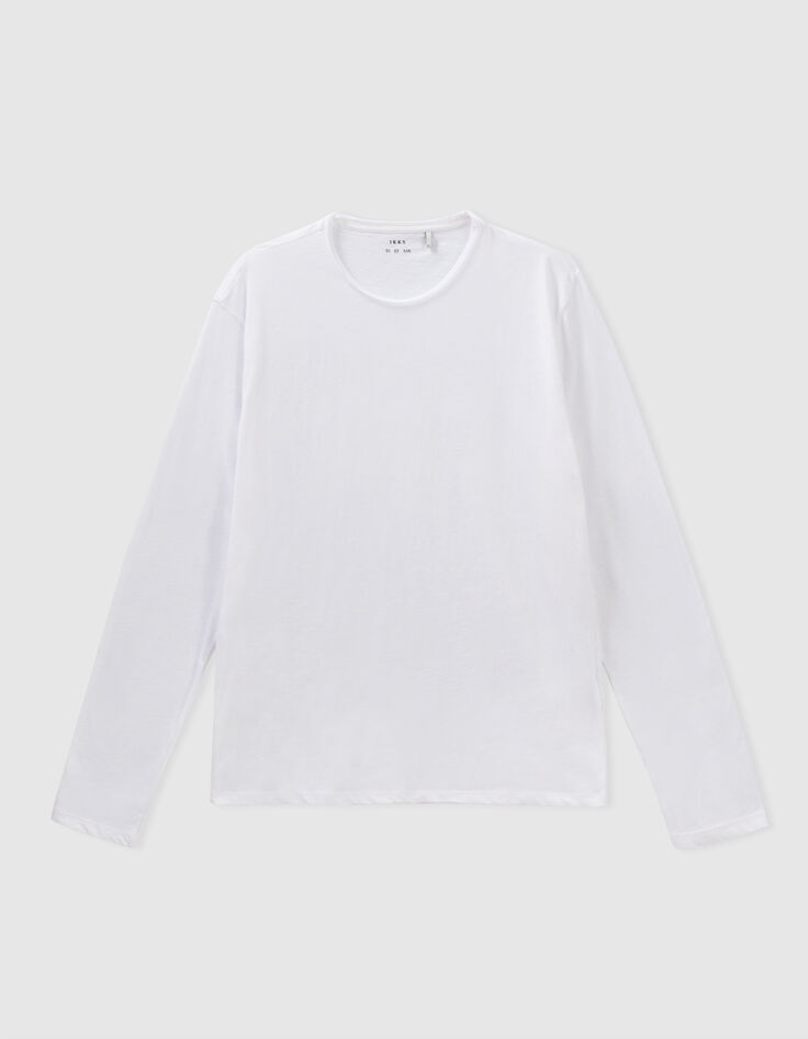 Wei&szlig;es Herrenshirt L&lsquo;Essentiel mit langen &Auml;rmeln-5