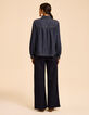 Blauwe jeansblouse kielstijl I.Code-4