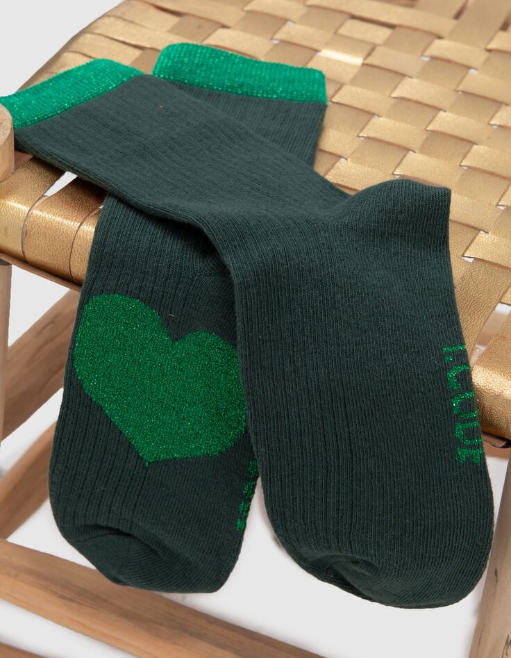 Glitzernde grüne Socken I.code-2 Glitzernde grüne Socken I.code-2