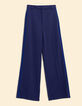 Indigo honeycomb knit jogging pants I.Code-8