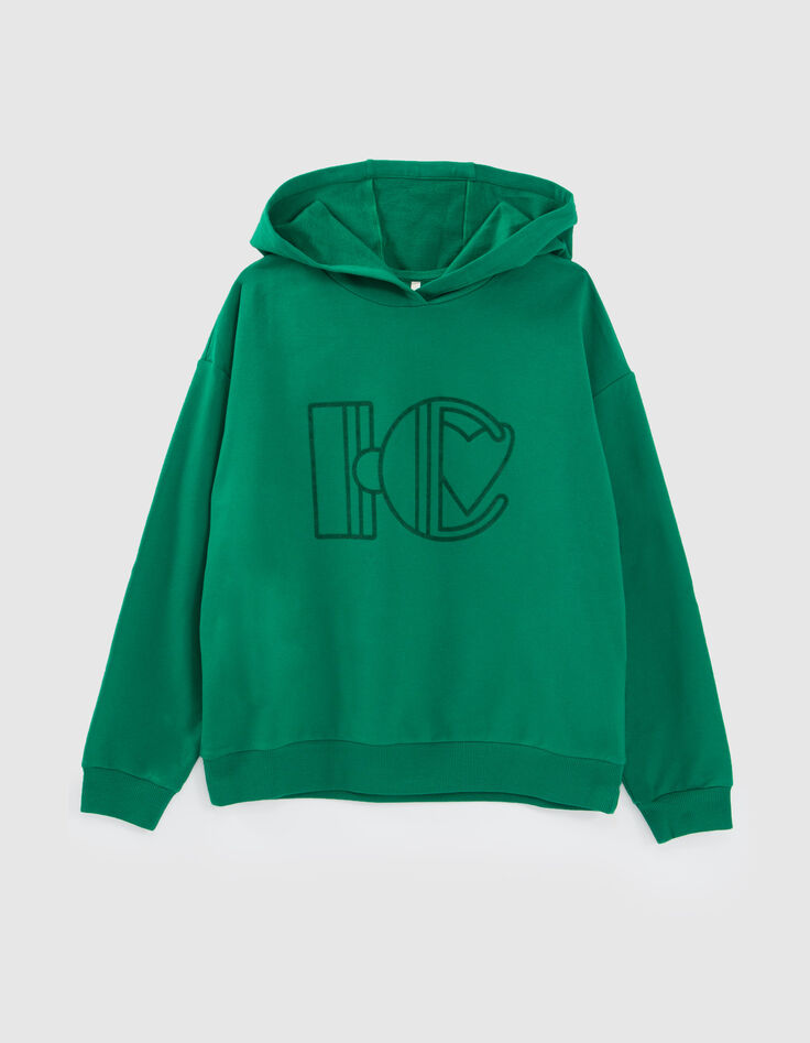 Sweat vert néon avec monogramme I.Code -6 Sweat vert néon avec monogramme I.Code -6