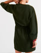 Robe vert empire pailletée manches bouffantes I.Code-3