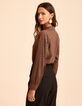 Blusa camel flores negras I.Code-4