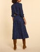 Schwarzes Top mit Winterblumenprint I.Code-2 Schwarzes Top mit Winterblumenprint I.Code-2