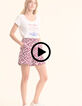 Tee-shirt manches courtes blanc message et poings I.Code-2